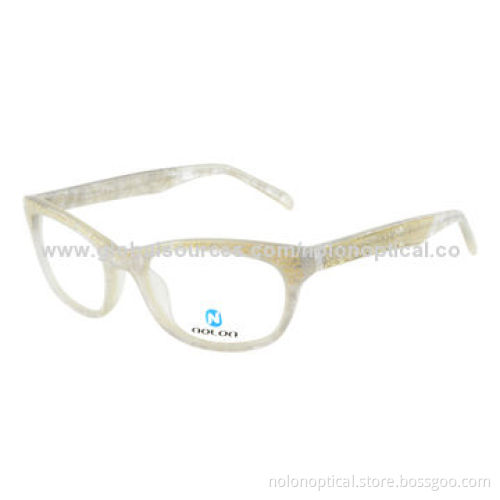 Acetate Eyeglasses with Metal Piece Pattern InsertNew